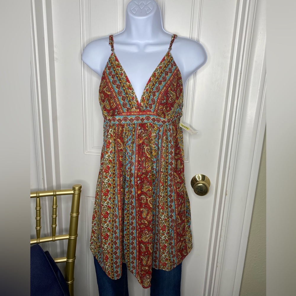 Oscar de la Renta pink label boho mini dress or long top